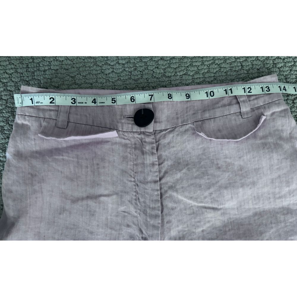 Wide Leg Linen-Blend Pants in Lavender - Picture 10 of 11